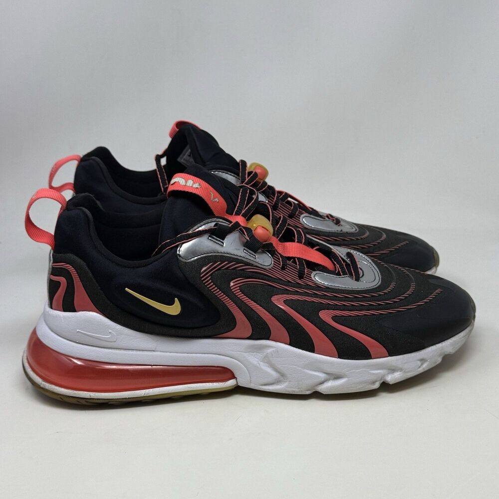 Nike Air Max 270 React ENG Alien Shoes Mens 13 Black Red Gold Topaz CW7302-001